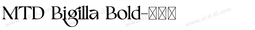 MTD Bigilla Bold字体转换